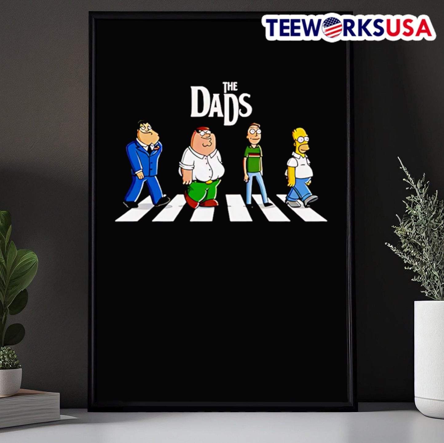 American Dad The Dads Abbey Road Parody T-Shirt