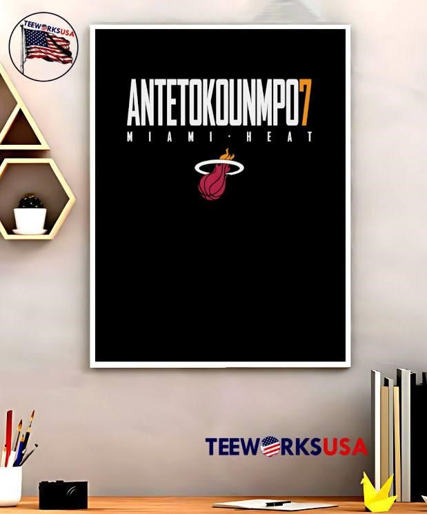 Antetokounmpo 7 Miami Heat shirt