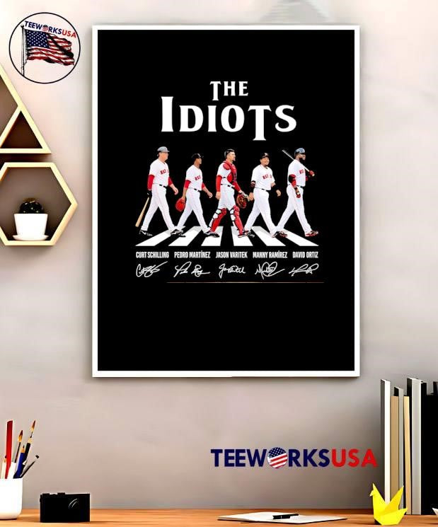 Curt Schilling Pedro Martinez Jason Varitek Manny Ramirez David Ortiz The Idiots Boston Red Sox T-Shirt
