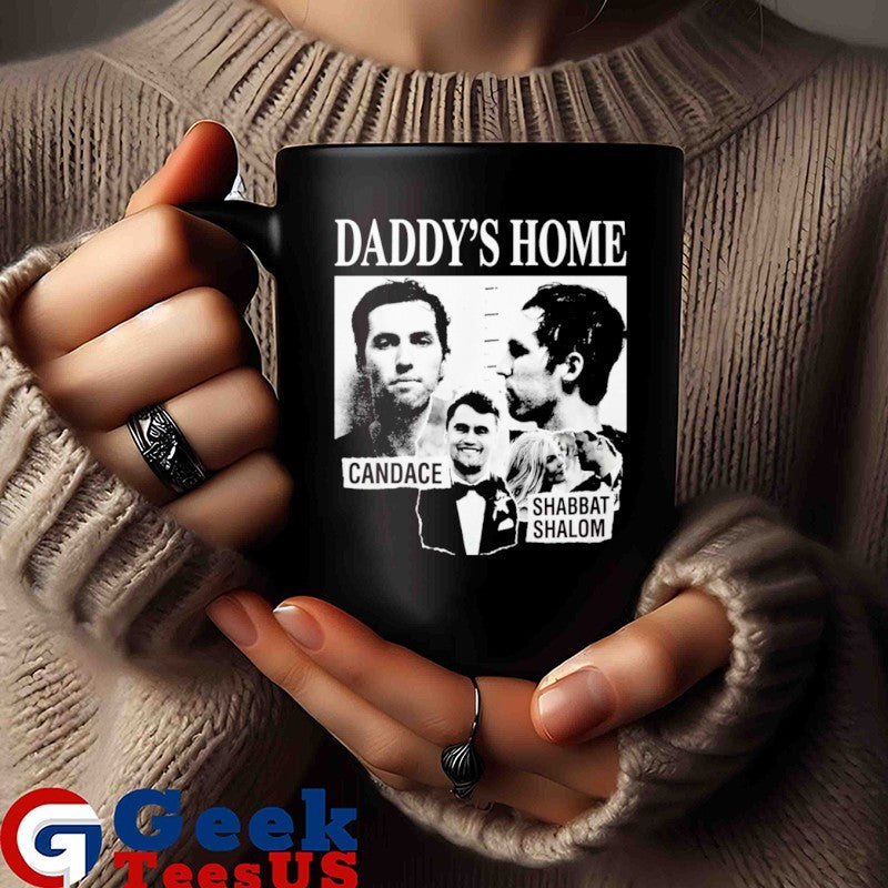Daddy’s Home Candace Shabbat Shalom mugshot T-shirt