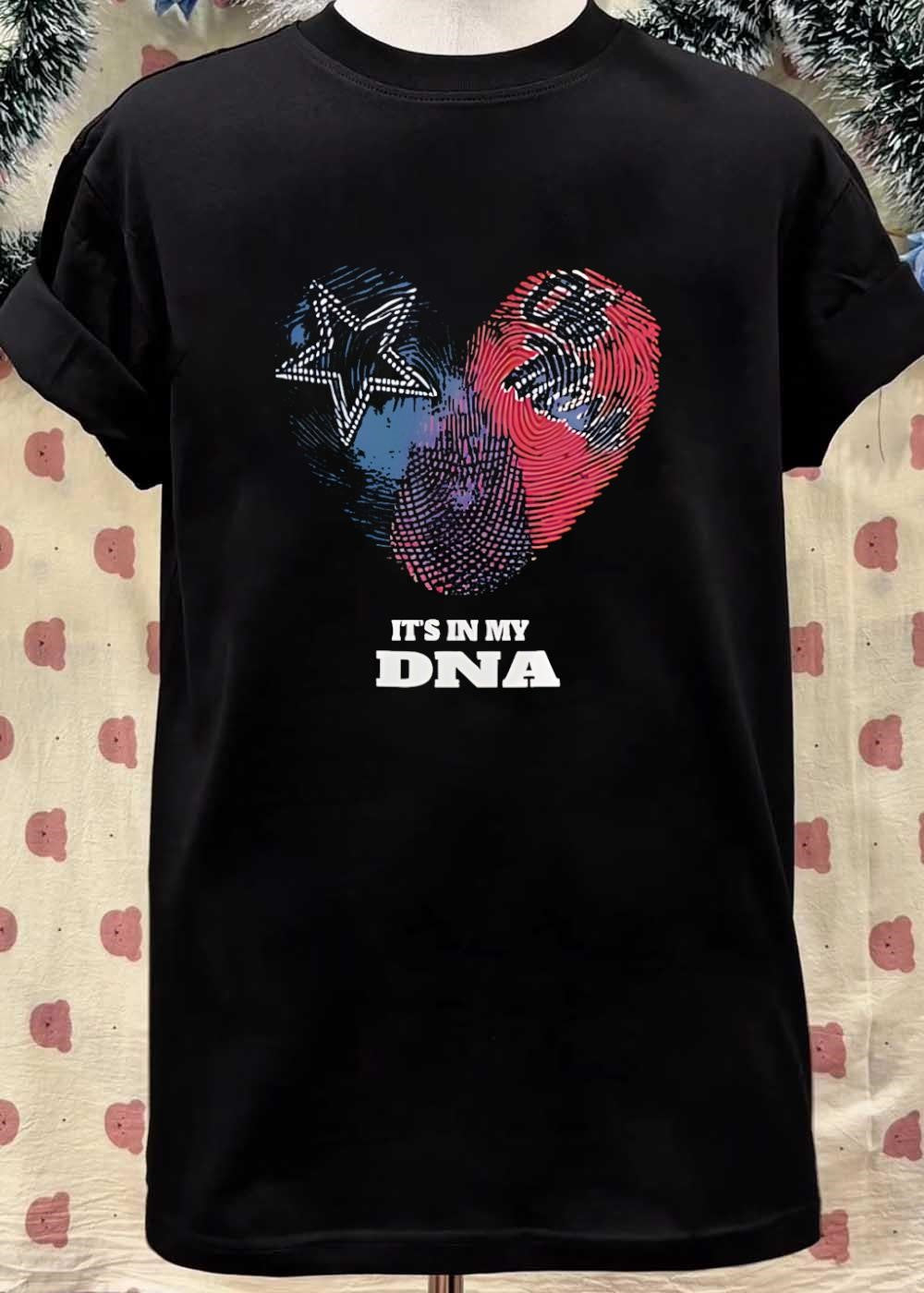 Heart Fingerprint Patriotism It’s in My DNA T-Shirt