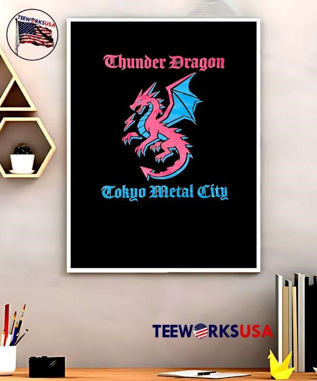 Thunder Dragon Tokyo Metal City Graphic T-Shirt