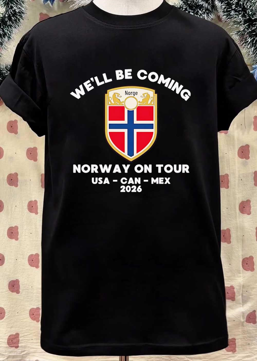 Norway on Tour 2026 USA CAN MEX We Will Be Coming Soccer Team T-Shirt