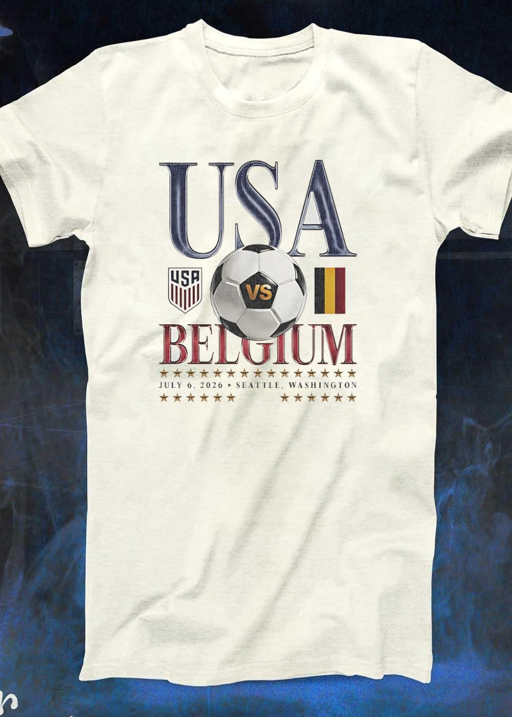 USA vs Belgium Soccer July 6 2026 Seattle Washington Team USA Belgium T-Shirt