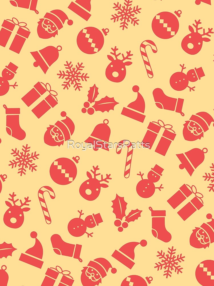 Yellow Candy Winter Christmas Xmas Pattern - One Year Anniversary Gifts by RoyalStarsPatts
