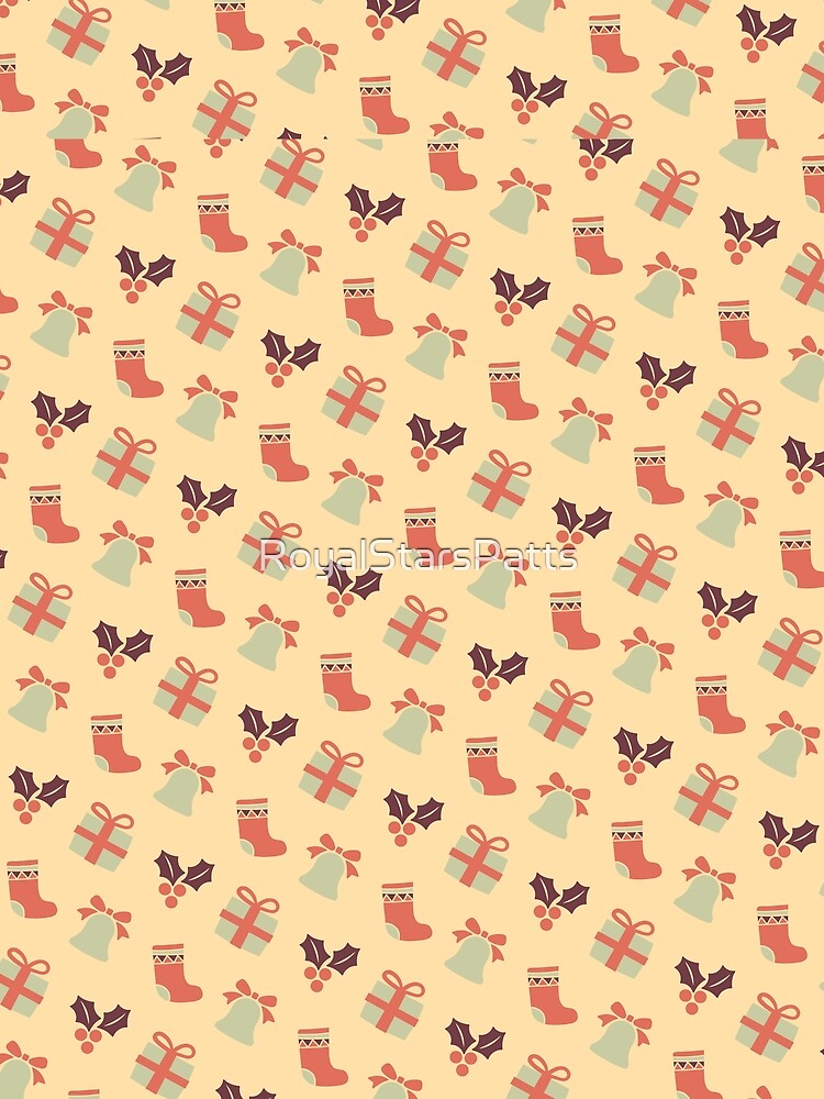 Vintage Snowflake Funny Christmas Xmas Pattern - Gifts For Girls by RoyalStarsPatts