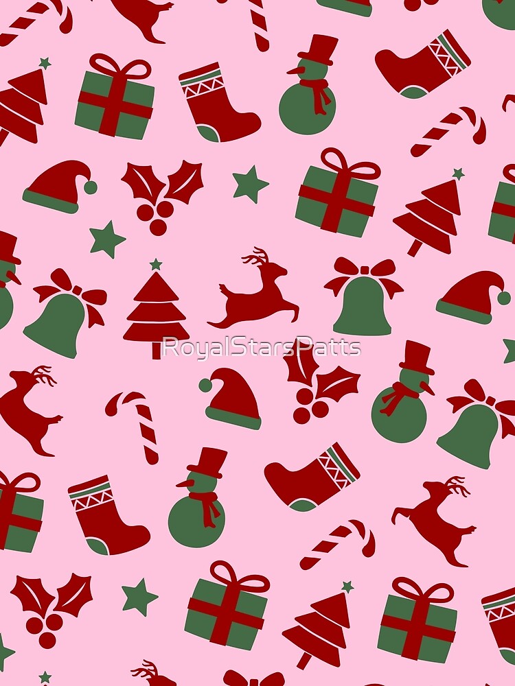 Artistic Ornaments Bells Merry Christmas Holiday Pattern - Birthday Gifts For Girlfriend by RoyalStarsPatts