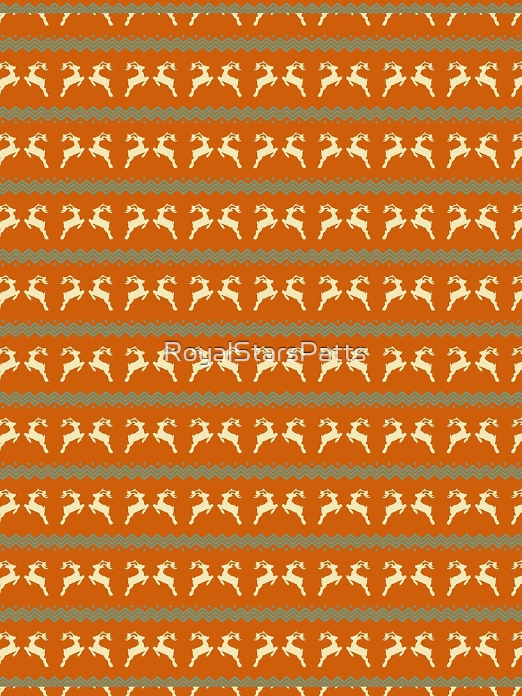 Elegant Ornaments Reindeer Happy Holiday Christmas Pattern - Dad Fathers Day Gifts by RoyalStarsPatts
