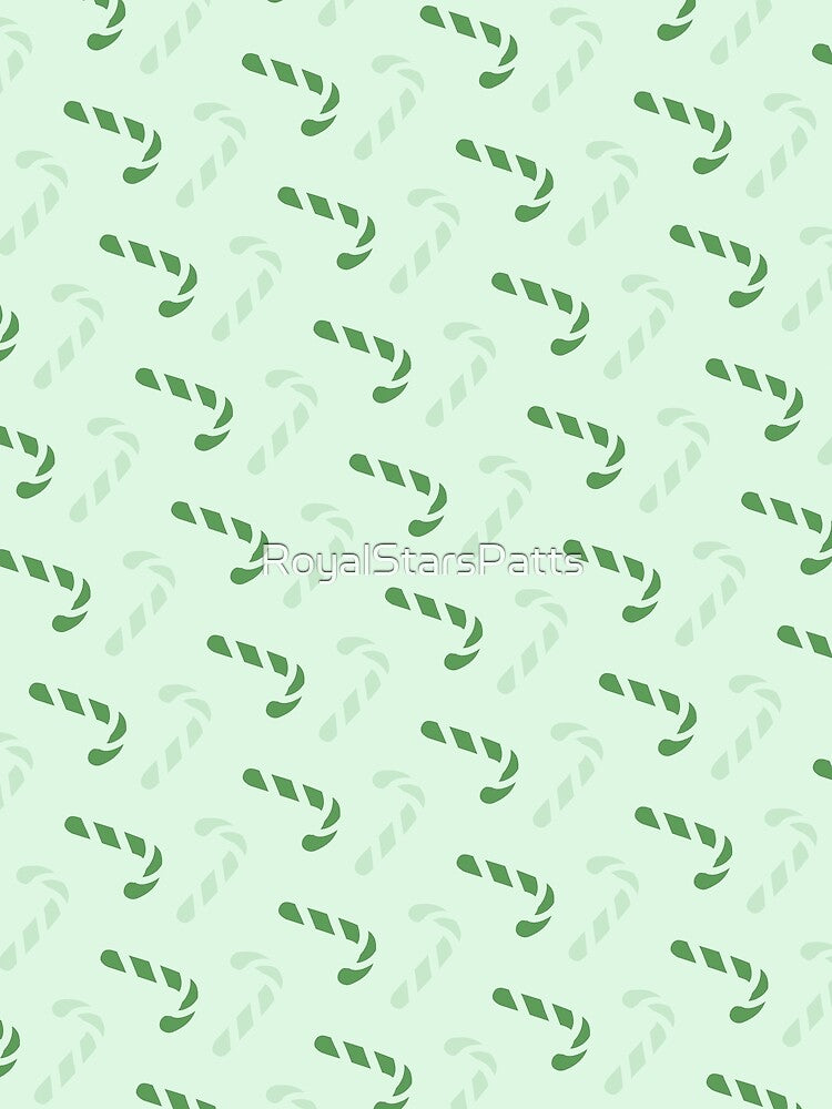 Green Garlands Winter Happy Holiday Xmas Candy Pattern - Christmas Gifts For Mom by RoyalStarsPatts