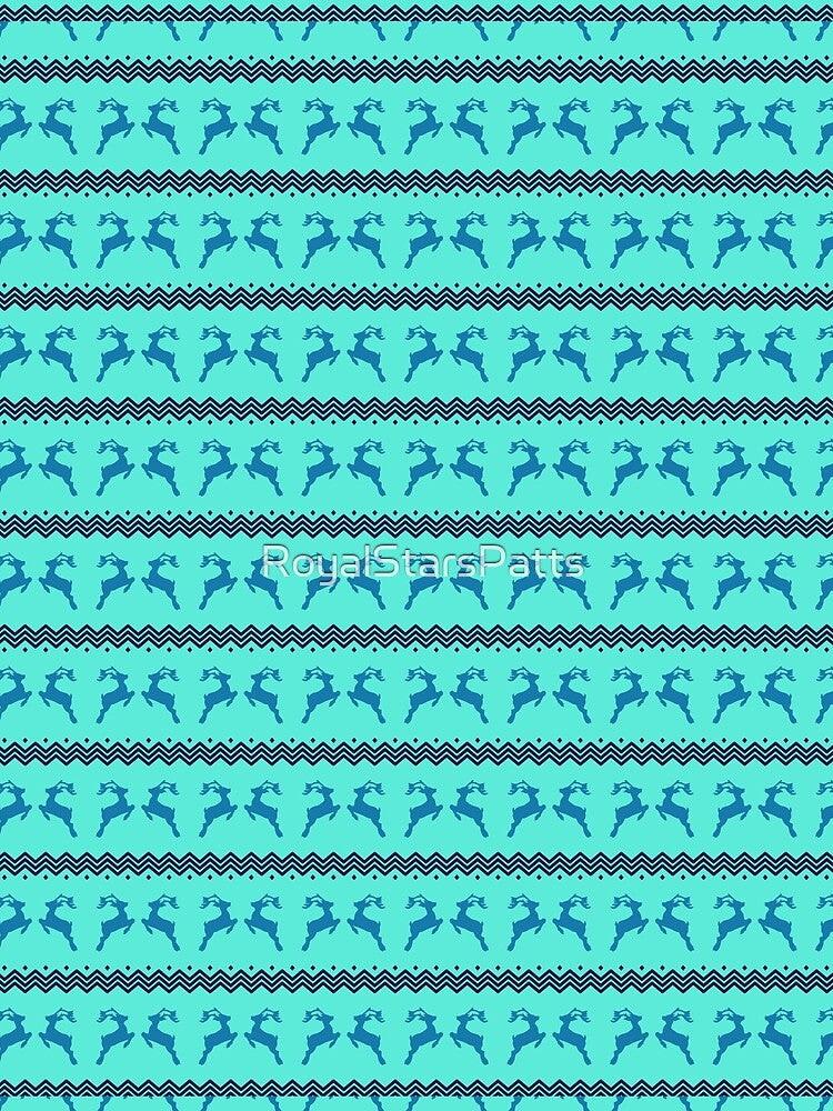 Bold Reindeer Reindeer Merry Christmas Holiday Pattern - Valentine Gifts For wife by RoyalStarsPatts