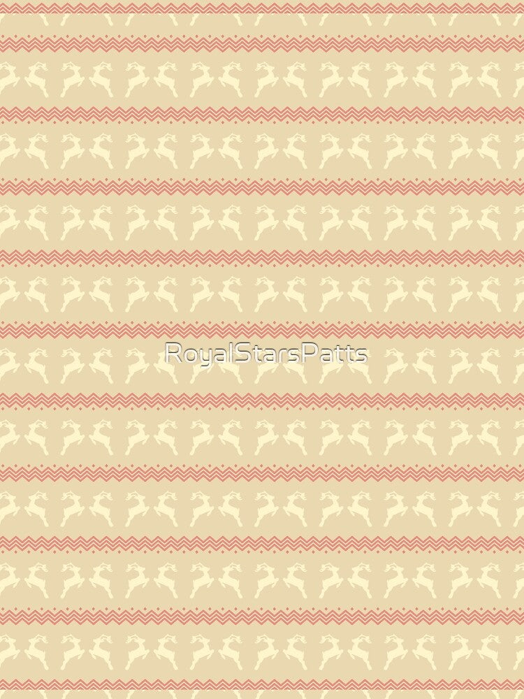 Elegant Tree Reindeer Happy Holiday Christmas Pattern - Best Gifts For Dad by RoyalStarsPatts