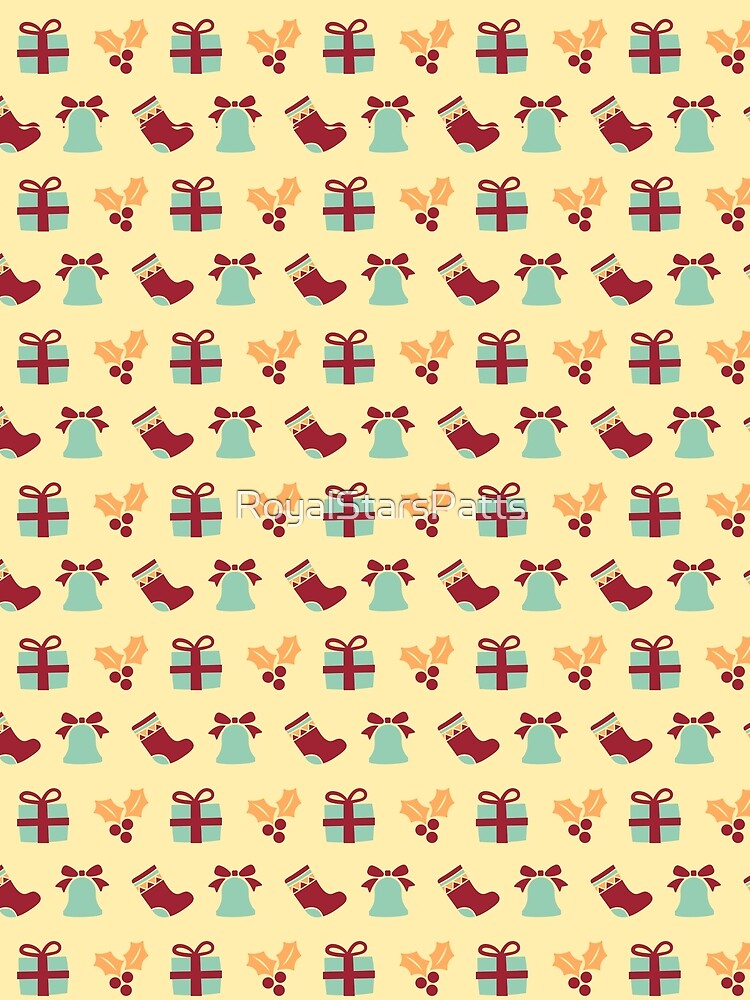 Elegant Snowflake Bells Merry Christmas Xmas Pattern - Bridesmaid Gifts by RoyalStarsPatts