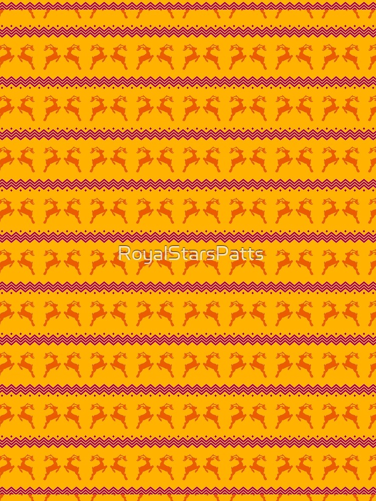 Classic Garlands Reindeer Merry Christmas Xmas Pattern - Retirement Gifts by RoyalStarsPatts