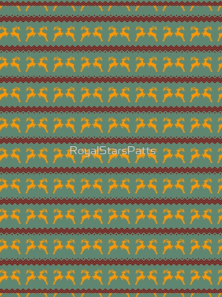 Boho Canes Reindeer Christmas Xmas Pattern - Gifts For Sister by RoyalStarsPatts