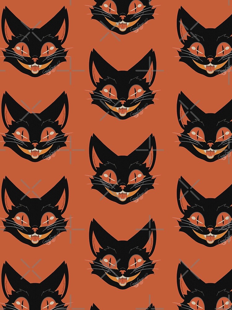 Vintage Halloween Cat by GrinningGinger