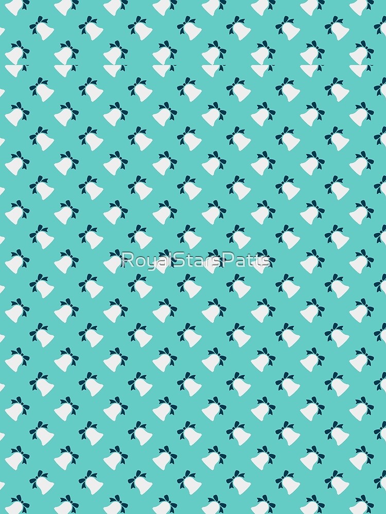 Cute Green Bell Merry Christmas Xmas Pattern - Mothers Day Gift For Mom by RoyalStarsPatts