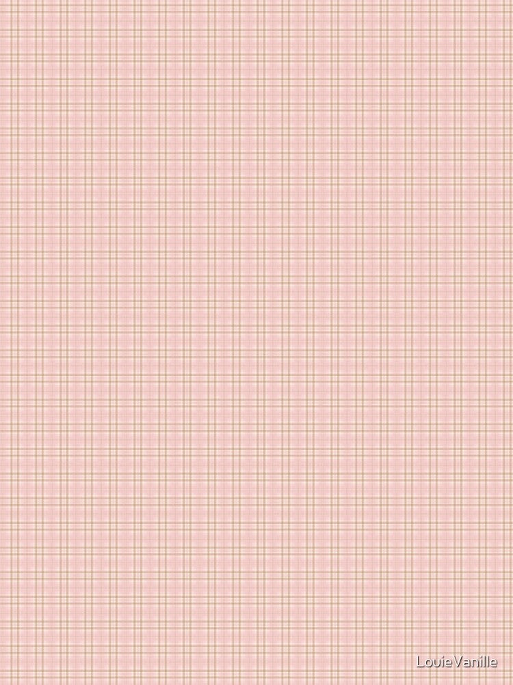 Pink Christmas Plaid Pattern by LouieVanille