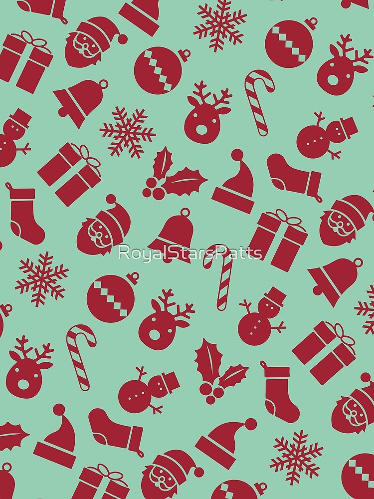 Elegant Candy Snow Happy Holiday Xmas Pattern - Birthday Gift Ideas by RoyalStarsPatts