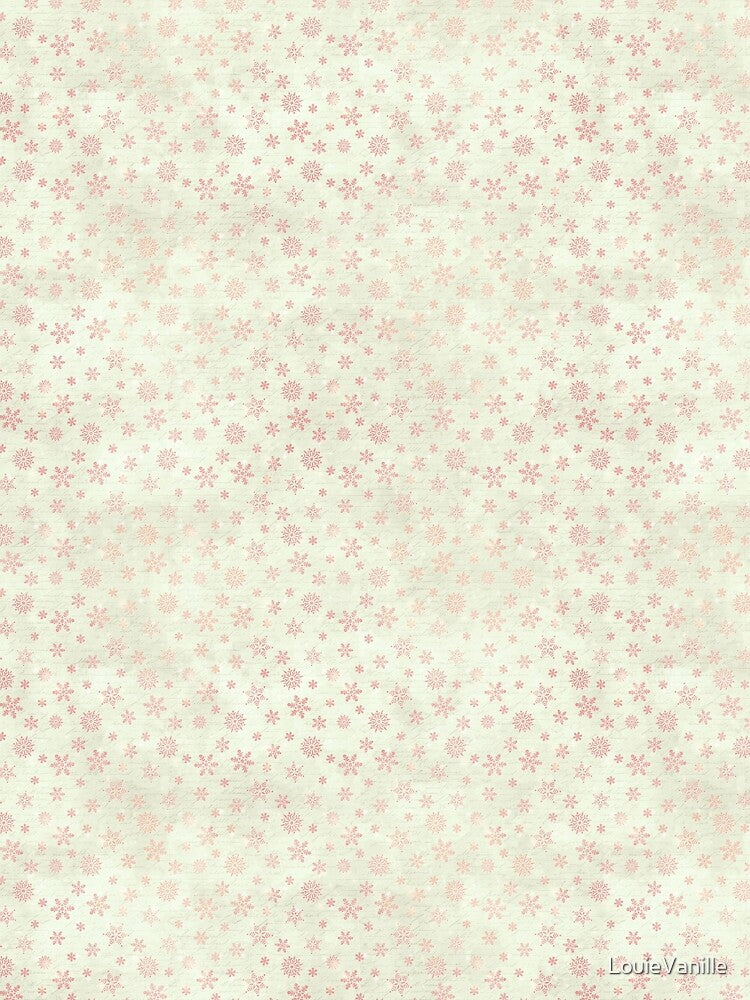 Pink Snowflake Christmas Pattern by LouieVanille