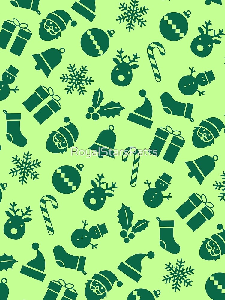 Green Ornaments Snowflake Funny Christmas Xmas Pattern - Gifts For Dad by RoyalStarsPatts
