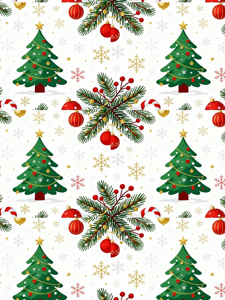 Cute Christmas Pattern – Festive Tree by CHEZMIMI61
