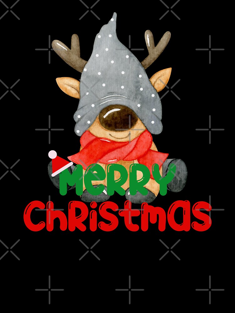 Christmas Deer Pattern by Playful Strokes pom@pom