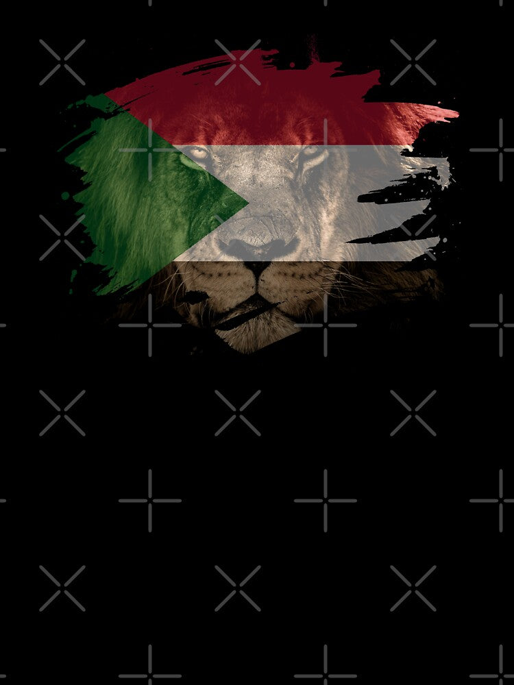 Sudan Flag & African Lion Picture Sudanese Pride T Shirt by ockshirts