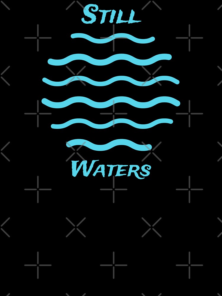 Still Waters Peace Yoga Circle Waves by B-Smith-Apparel