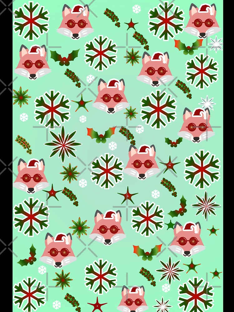 Cute Christmas Fox Pattern – Festive Holiday Animal Design by HopeAndHustle