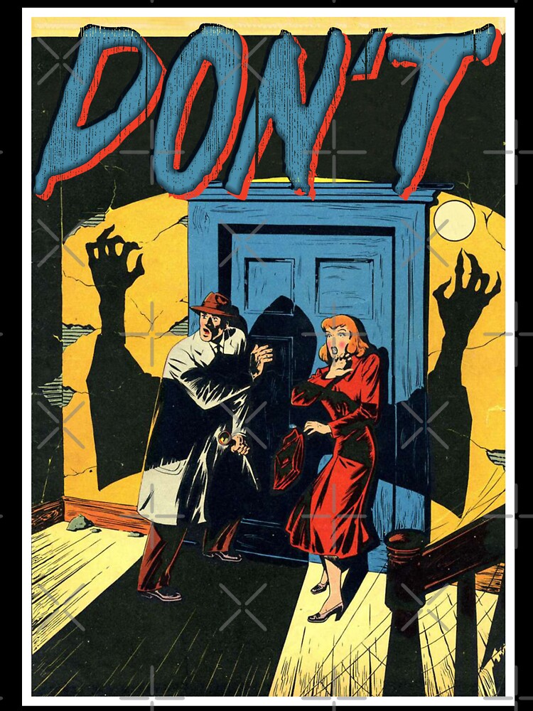 Vintage Don`t Monster Retro Horror Poster Halloween Gift by TheAplus
