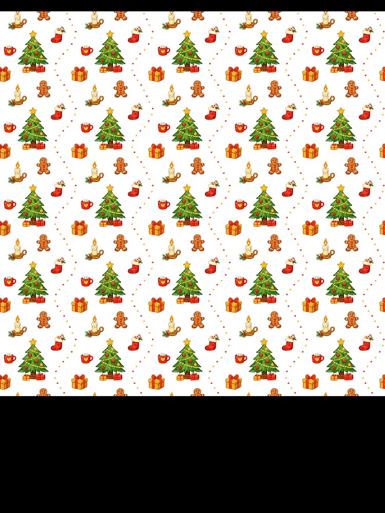 Festive Holiday Icons Seamless Pattern by ShykShop