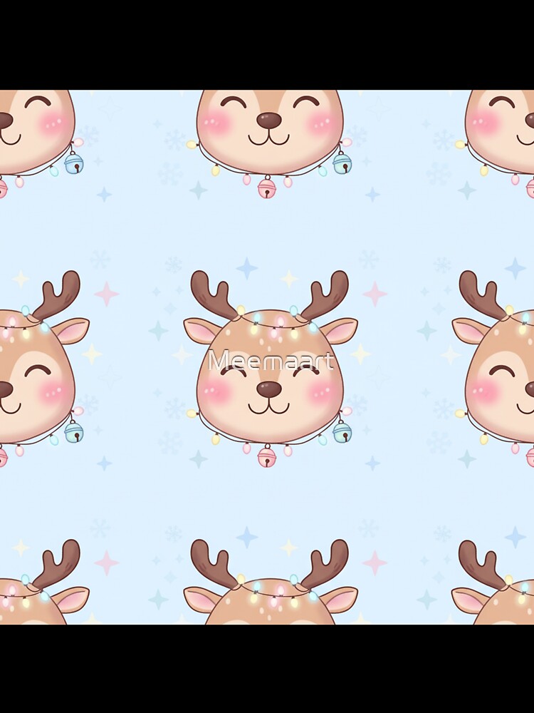 Cute reindeer seamless pattern by Meemaart
