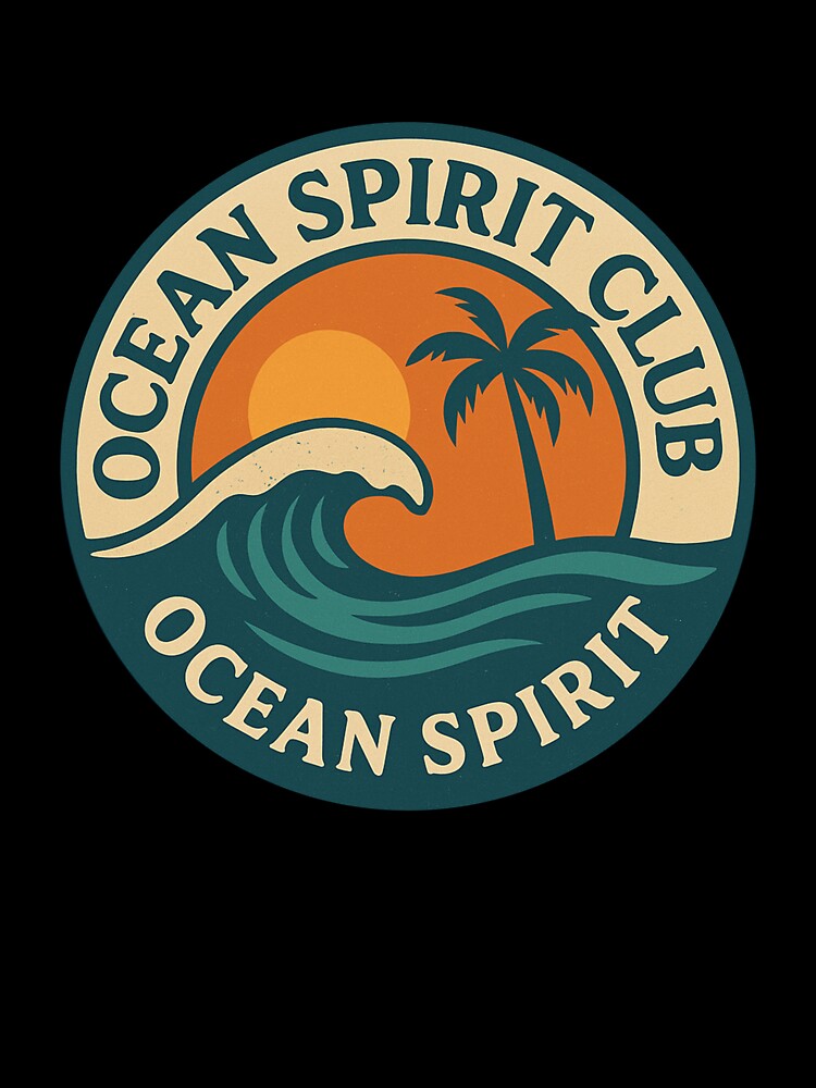 Ocean Spirit Club: Vintage Beach Badge by ju-jugno