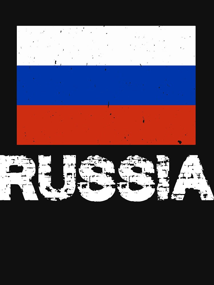 Russia National Pride Russian Flag Design by AllStarMerch