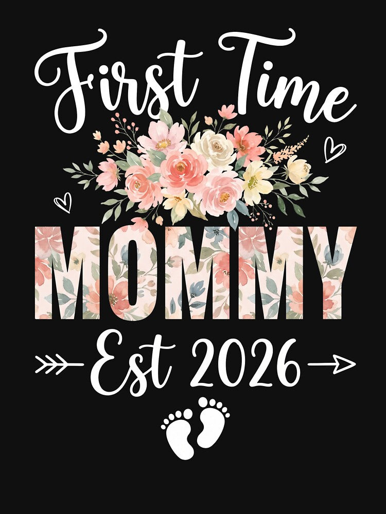 First-Time-Mommy-Est-2026-New-Mom-Pregnancy-Announcement-Expecting-Mother by SofenArt