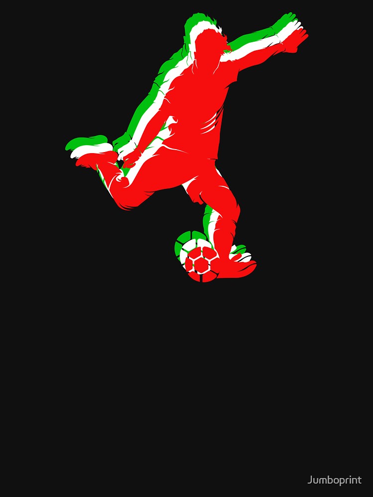 Soccer ball in Italy national colors design by Jumboprint