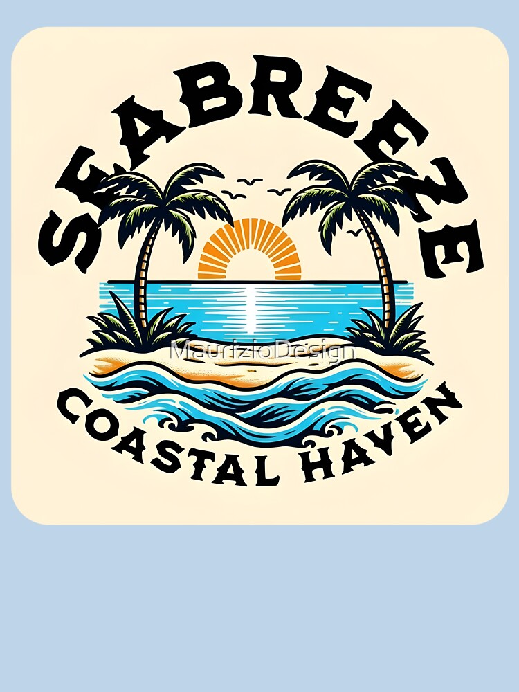 Seabreeze Coastal Haven Vintage Retro Surf by MaurizioDesign