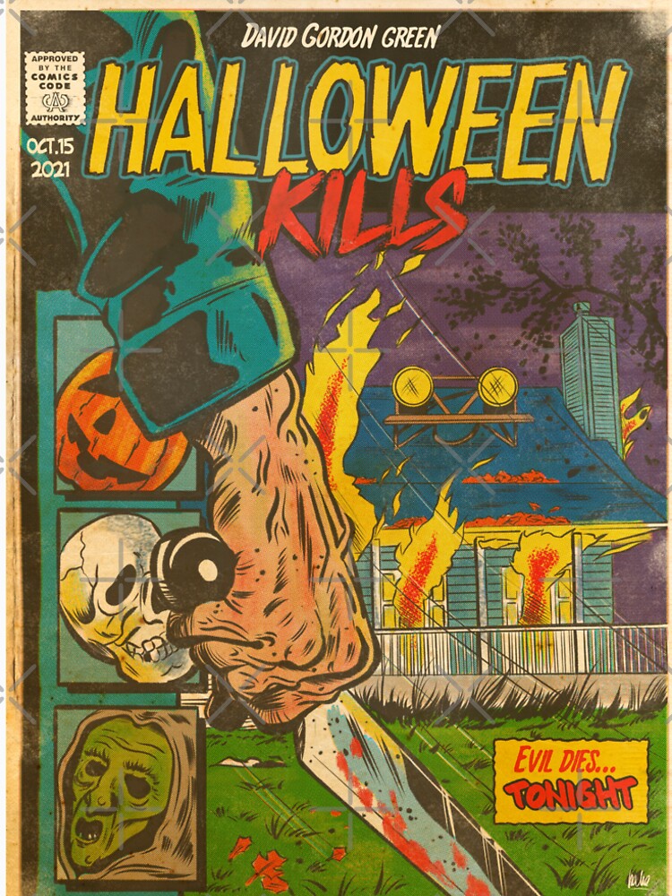 Halloween Movie Parody vintage EcComics Style by Nache Ramos