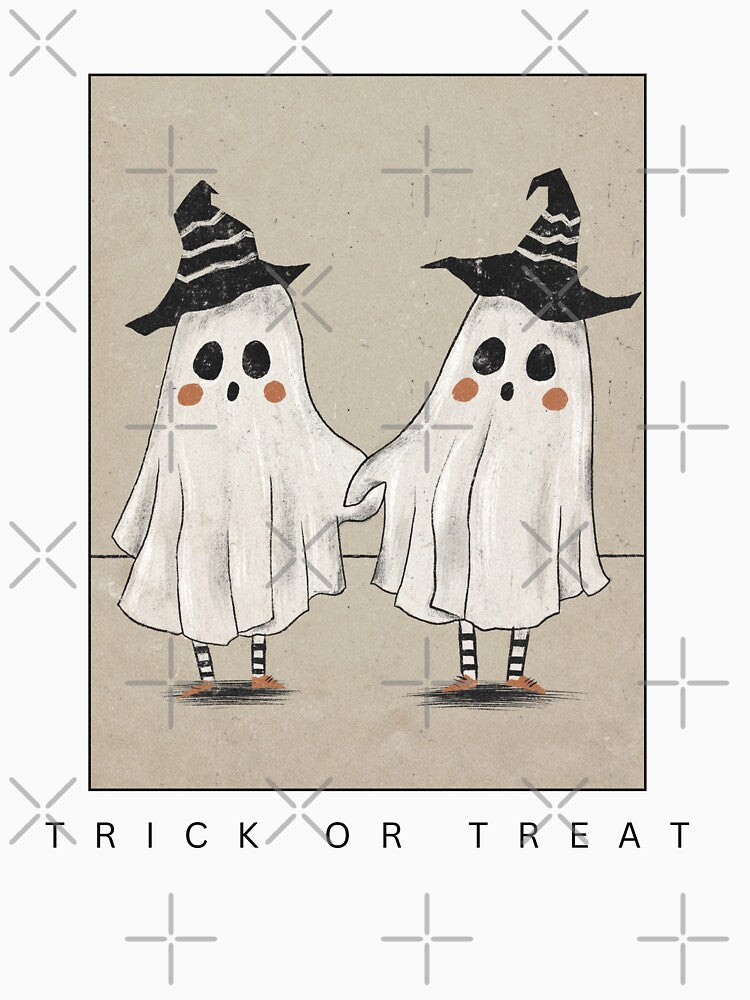 Halloween Ghost Friendship Pals Trick or Treat by Mombacho Arts