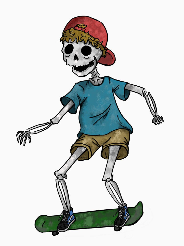 Skeleton Skater by fallobye