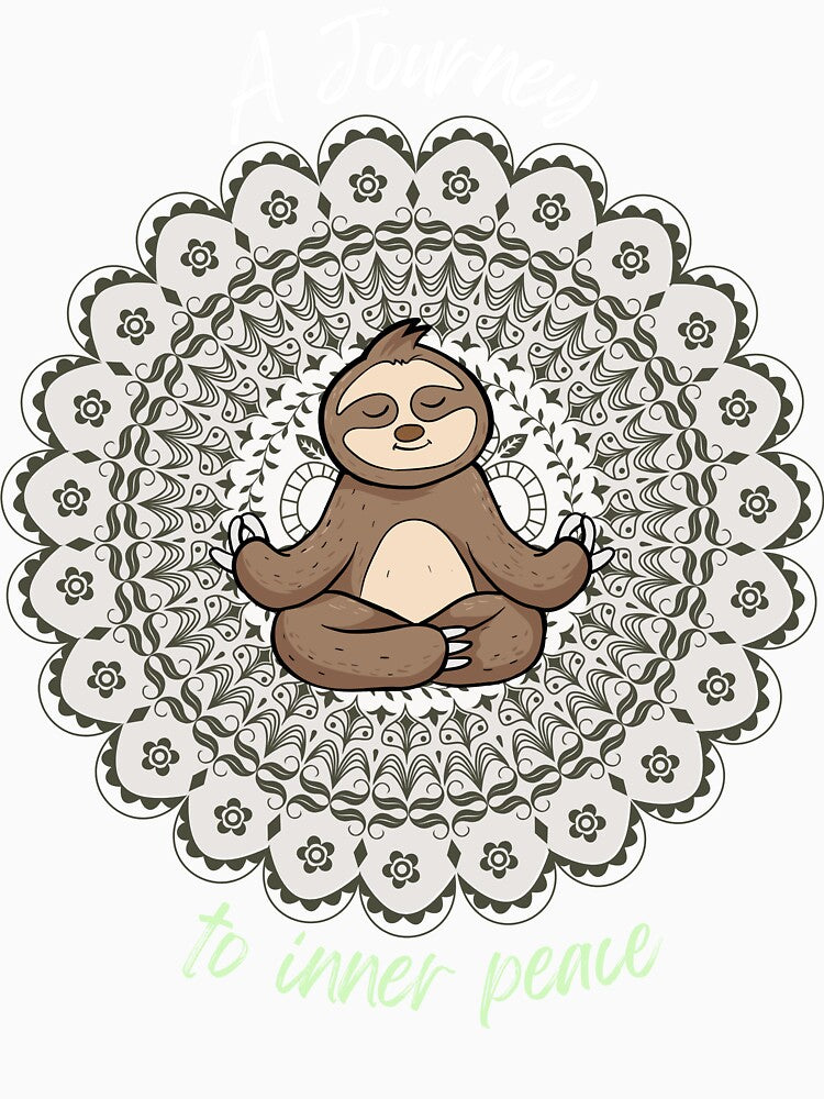 Yoga Meditating Sloth A Journey To Inner Peace by FreeStyleTrend