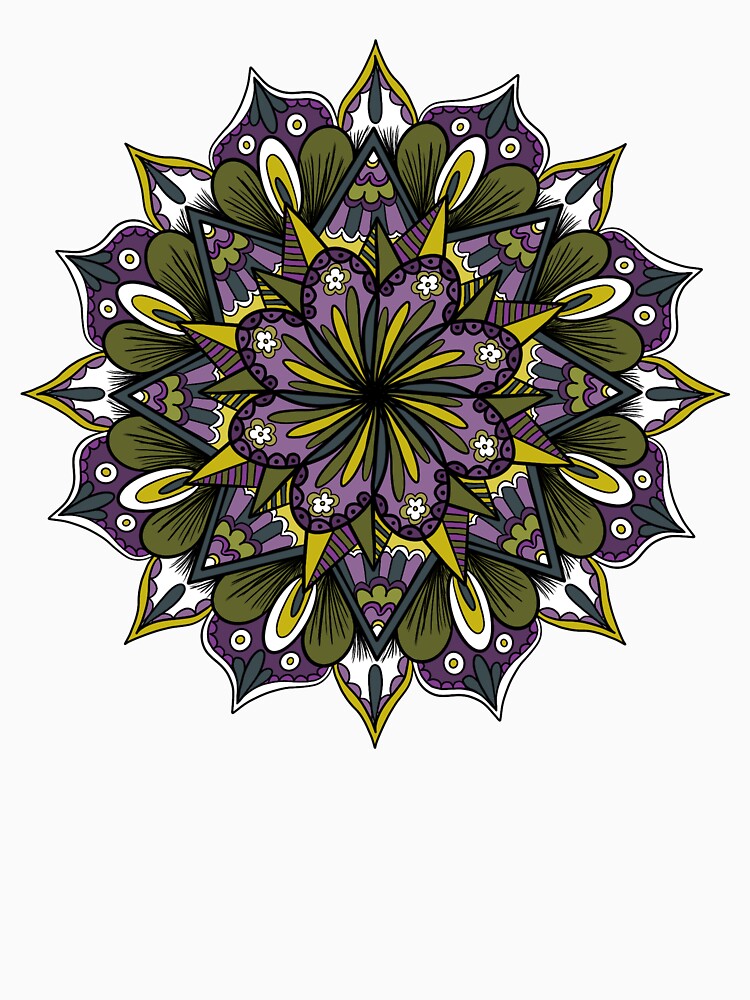 Purple and Green Mandala by sydneymcc