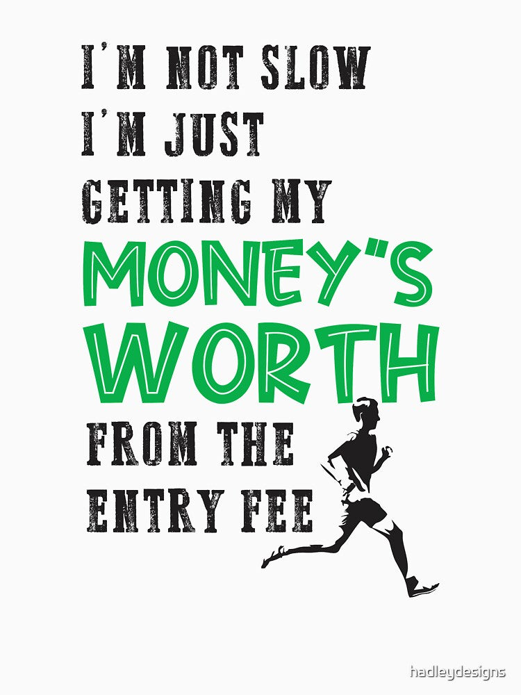 Im not slow cross country marathon runner track running by hadleydesigns