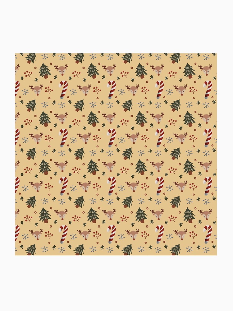 Cute Brown Christmas Holiday Pattern by okinashirts