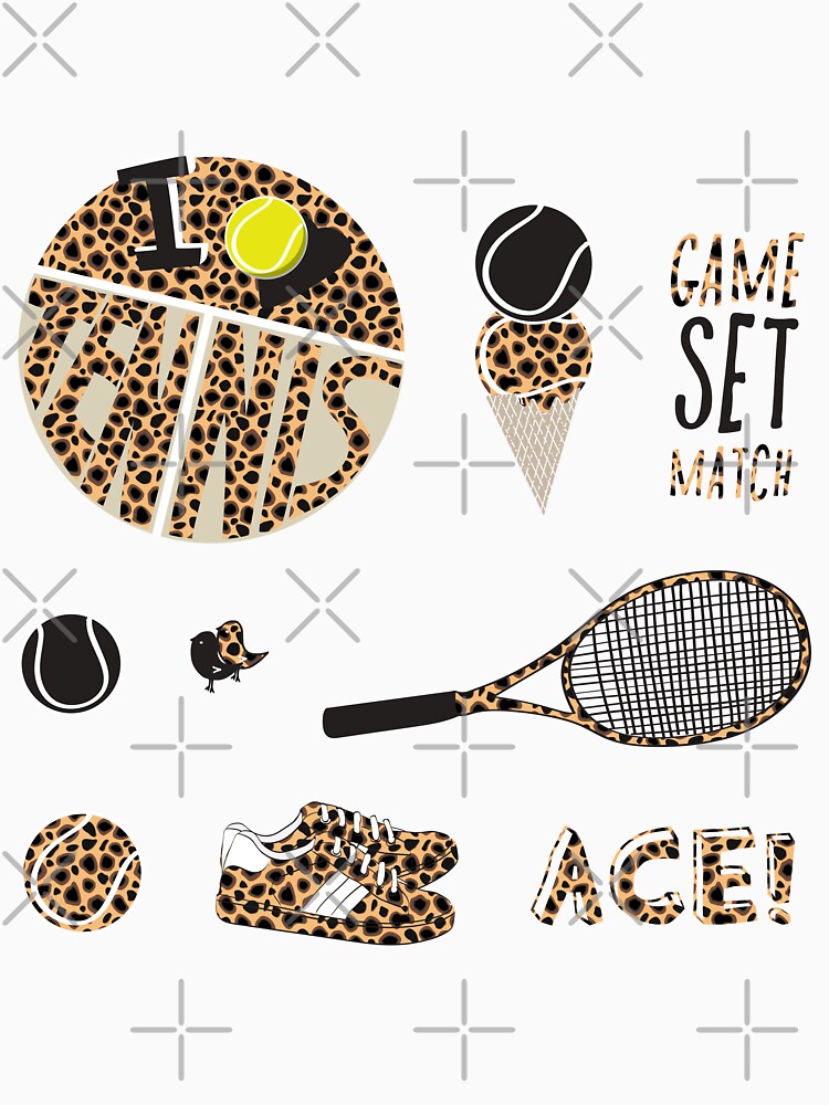 Animal Print Retro Tennis Sticker Pack by The-Goods