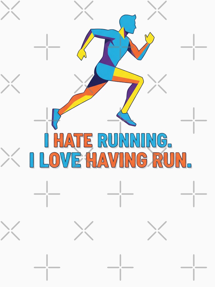 I Hate Running I Love Having Run Funny Pop Art Runner by chattsuede