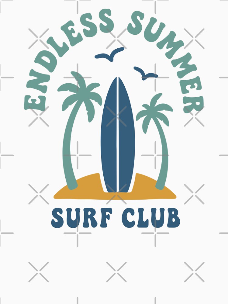 Endless Summer Surf Club - Retro Beach by cladeart
