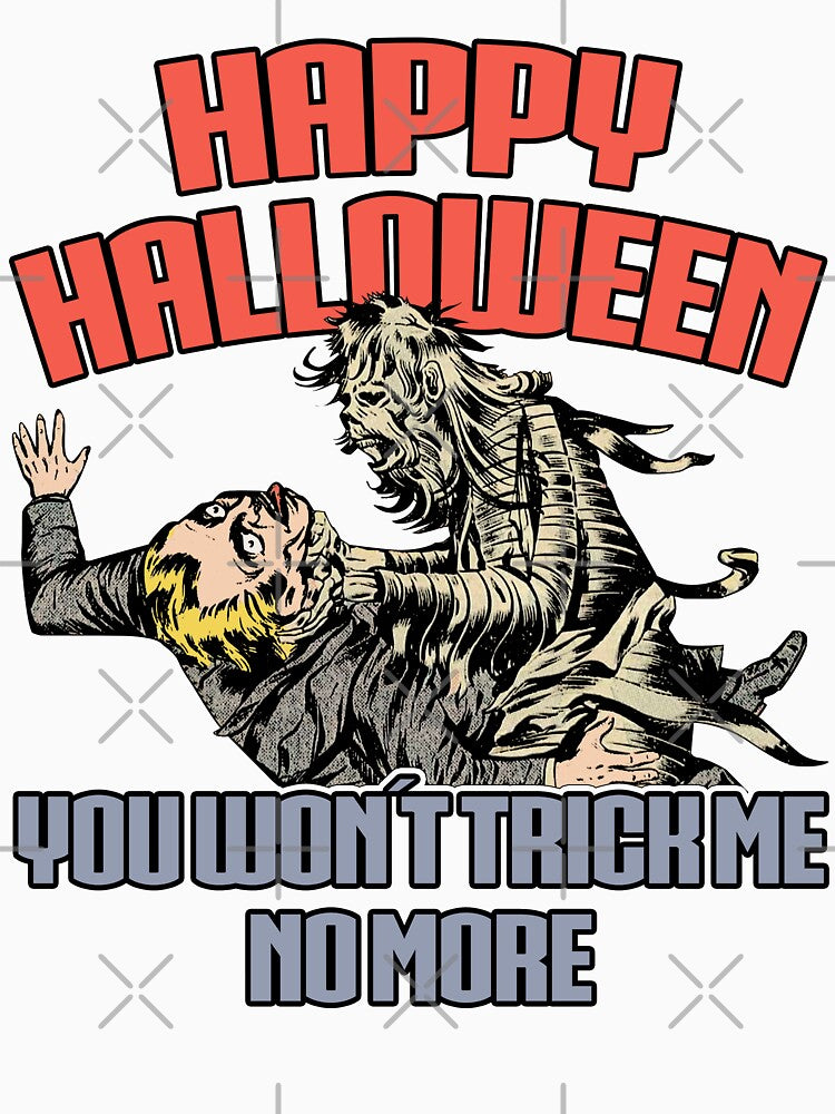 Vintage Trick Me Retro Egypt Mummy Horror Poster Halloween Gift by TheAplus
