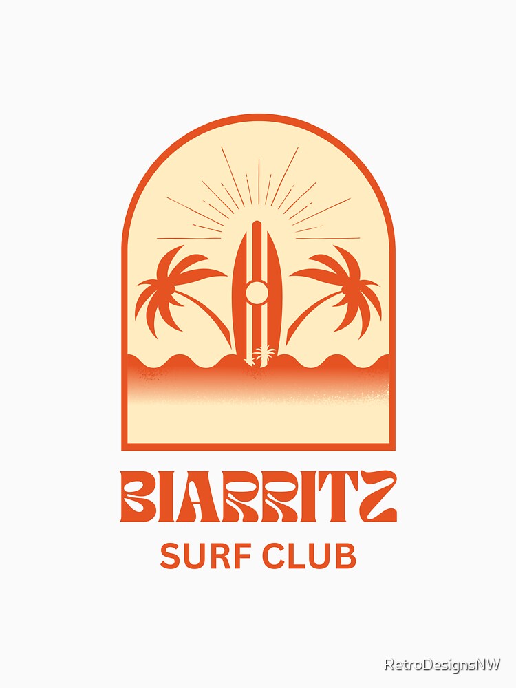 Biarritz Surf Club Retro design by RetroDesignsNW