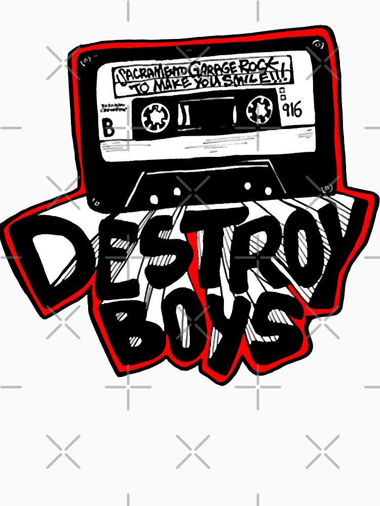 destroy boys Graphic black vintage by Cunha678